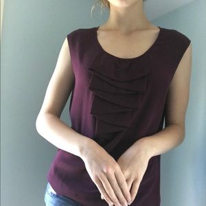 Talbots Purple Silk Sleeveless Blouse 4